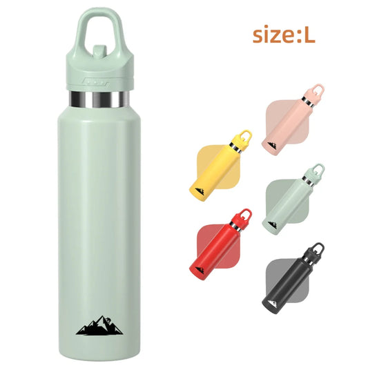 Green 680ml Insulated Stainless Steel Water Bottle Leakproof