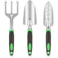 Green 8-Piece Heavy-Duty Gardening Tool Set with Ergonomic