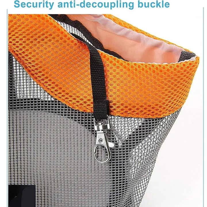 Green And Grey Lightweight Breathable Mesh Pet Carrier