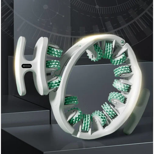 Green and White Adjustable 3D Leg & Body Roller Massager