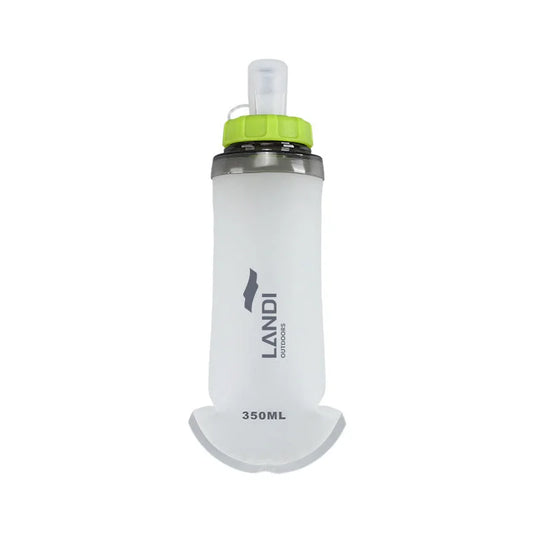 Green White Ultra Lightweight 350ml Soft Running Flask