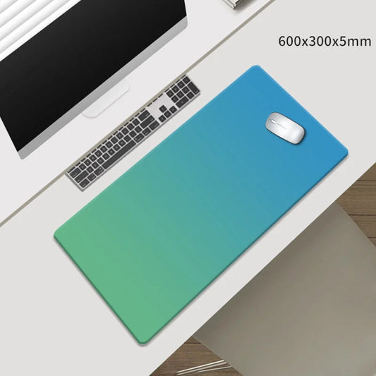 Green-Blue Gradient Premium Large Silicone Mouse Pad
