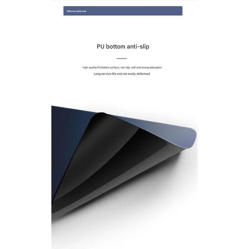 Green-Blue Gradient Premium Large Silicone Mouse Pad