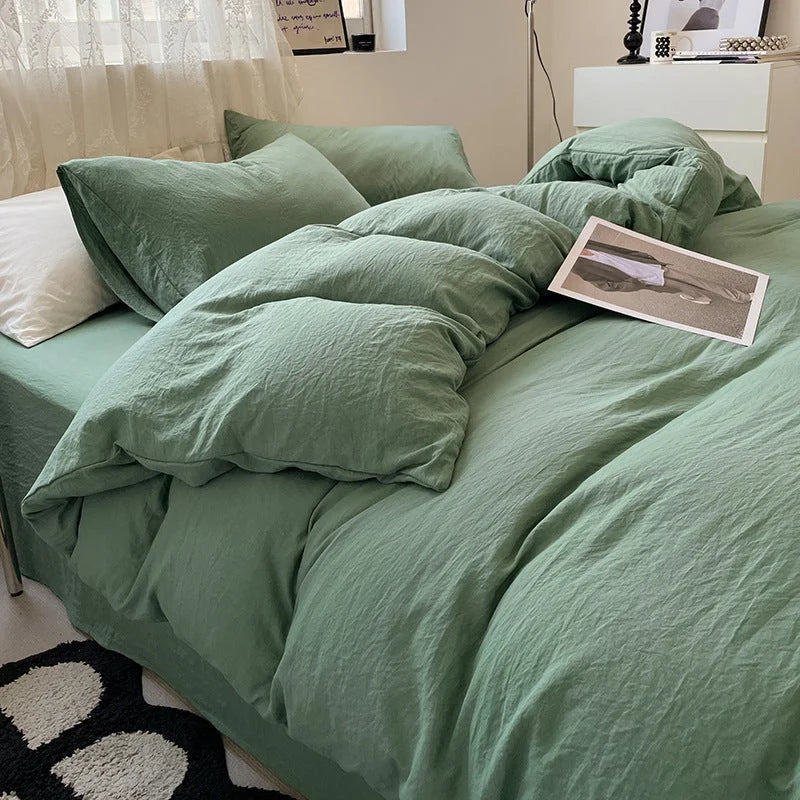 Green-blue Solid Color Solid Color Solid Color 1.5m Bed