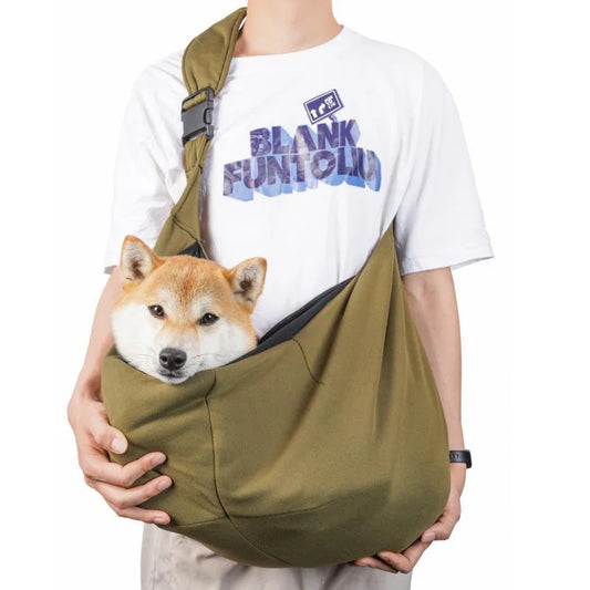 Green Breathable Pet Sling Carrier for Small Dogs & Cats