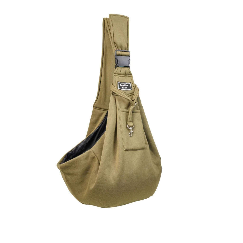 Green Breathable Pet Sling Carrier for Small Dogs & Cats