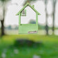 Green Charming Wooden House Hanging Bird Feeder Attract