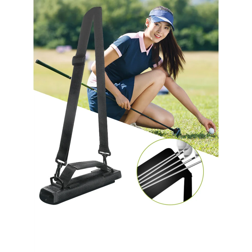 Green Compact Golf Club Carrier - Lightweight Sunday