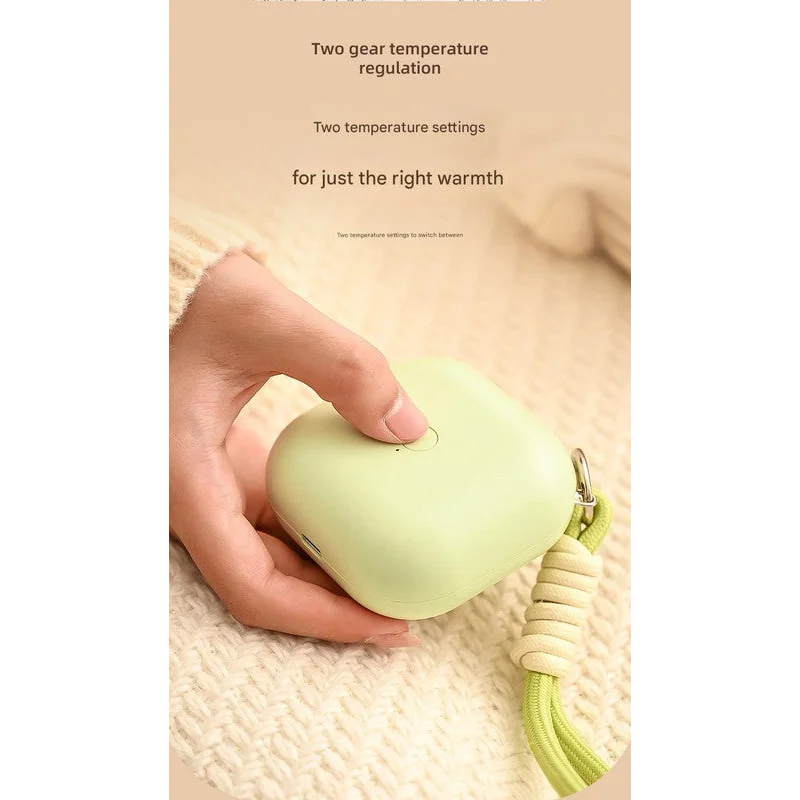 Green Cute Block Hand Warmer fast heating portable electric