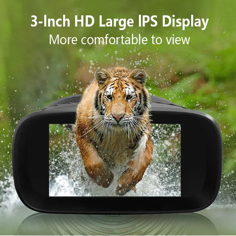 Green Digital Night Vision Binoculars - 3.0’’ IPS Screen