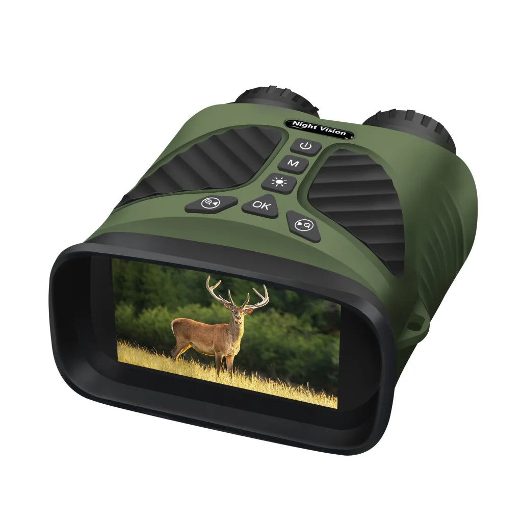 Green Digital Night Vision Binoculars - 3.0’’ IPS Screen