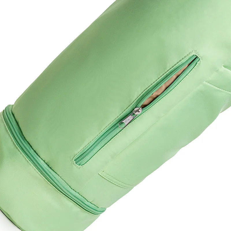 Green Durable Yoga Mat Carry Bag - Multi-Functional Fitness