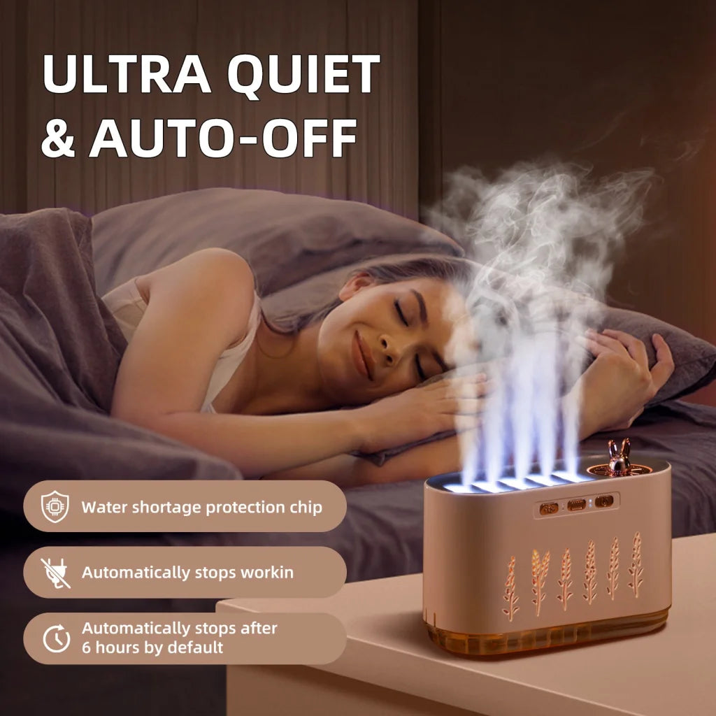 Green Dynamic Color Changing Humidifier - Sound Control &