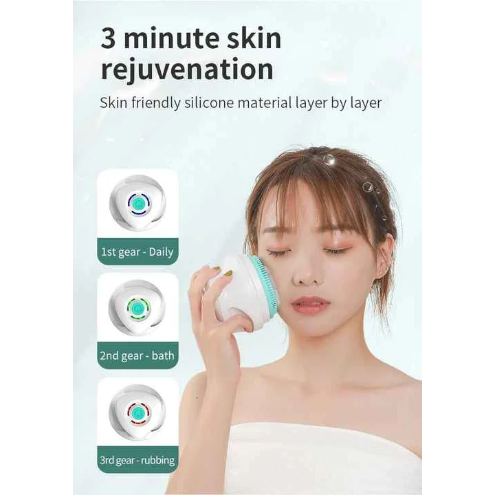 Green Electric Bath Brush & Multi-Functional Massager