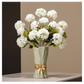 Green Elegant Ceramic Vase with Golden Bow Accent