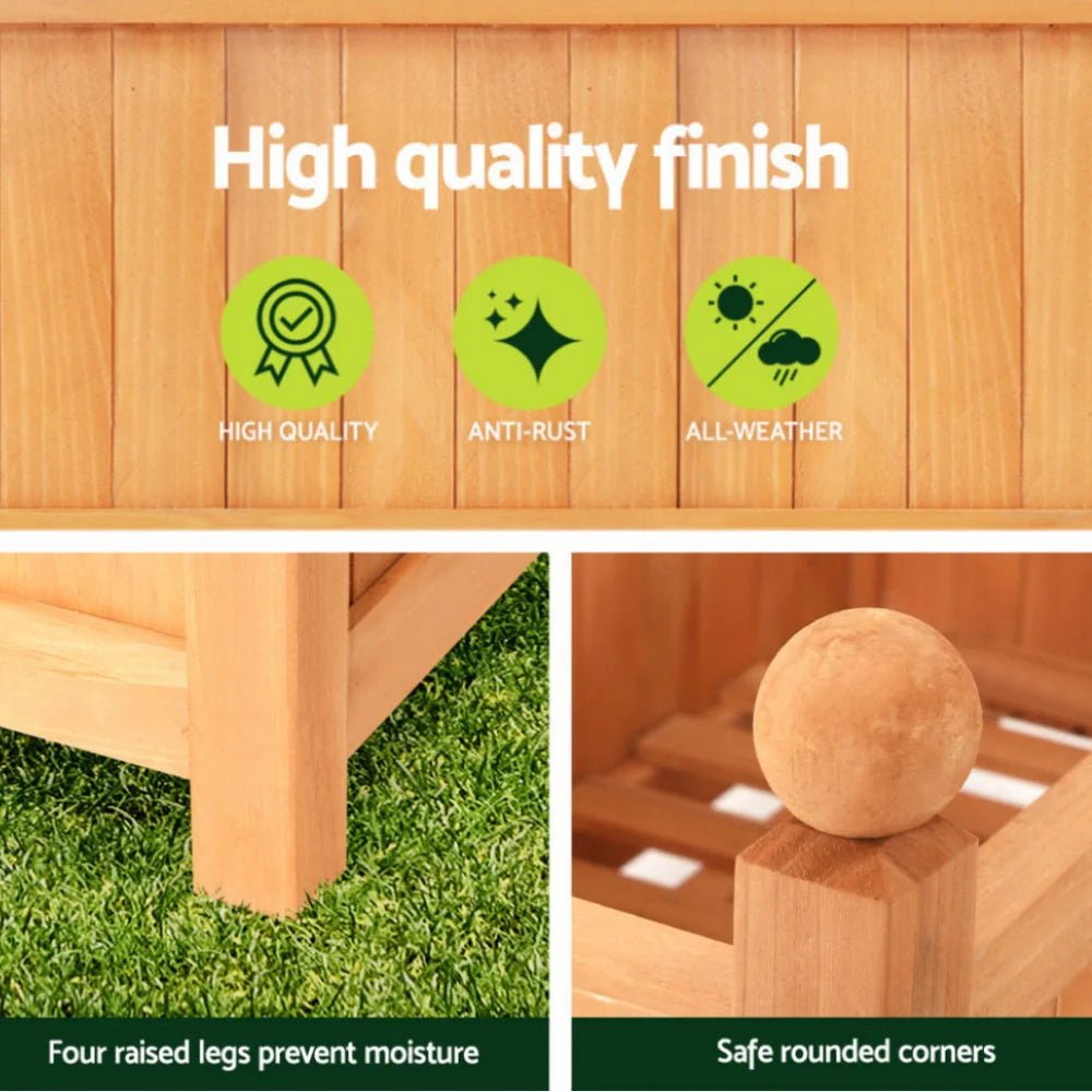 Fingers bed planter with surface detail shown
