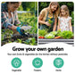 Fingers bed oval with planter box greenhouses