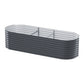 Bed frame with fingers oval planter box greenhouses