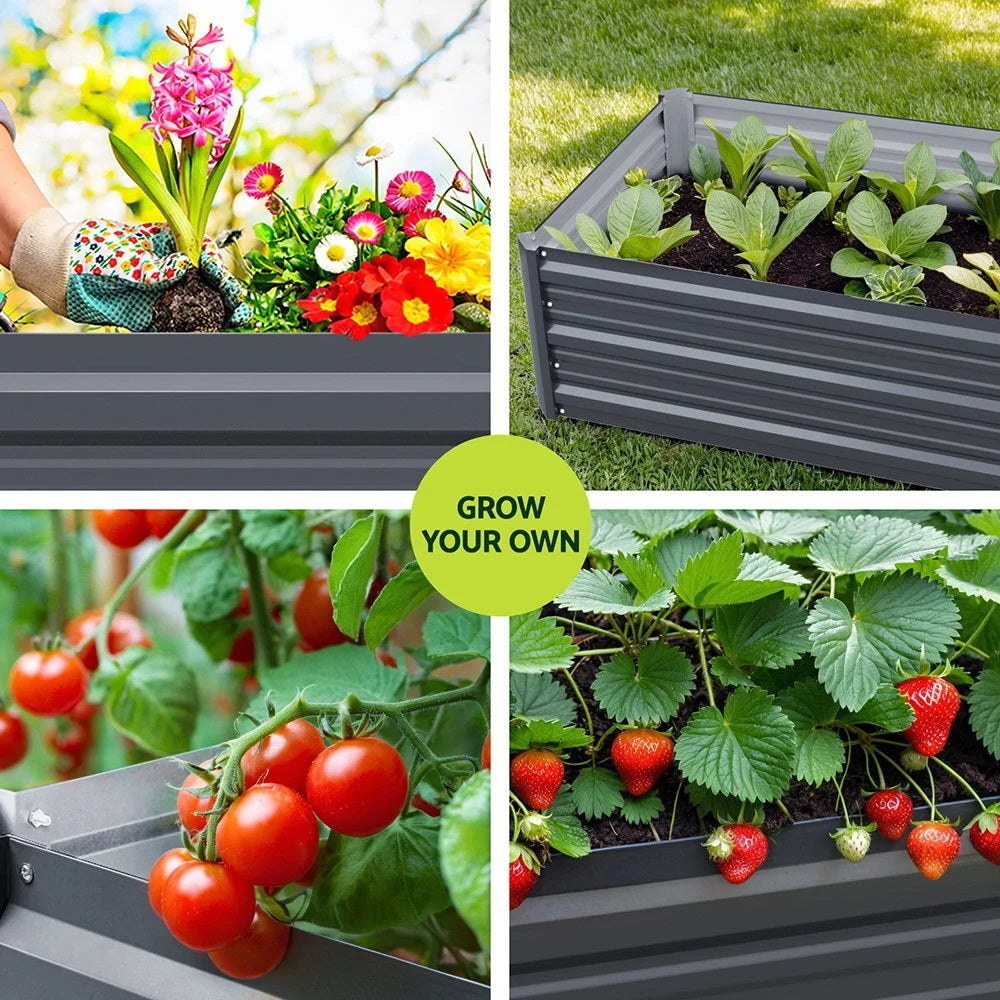 Green Fingers Garden Bed 80X60X30cm Planter Box - Home &