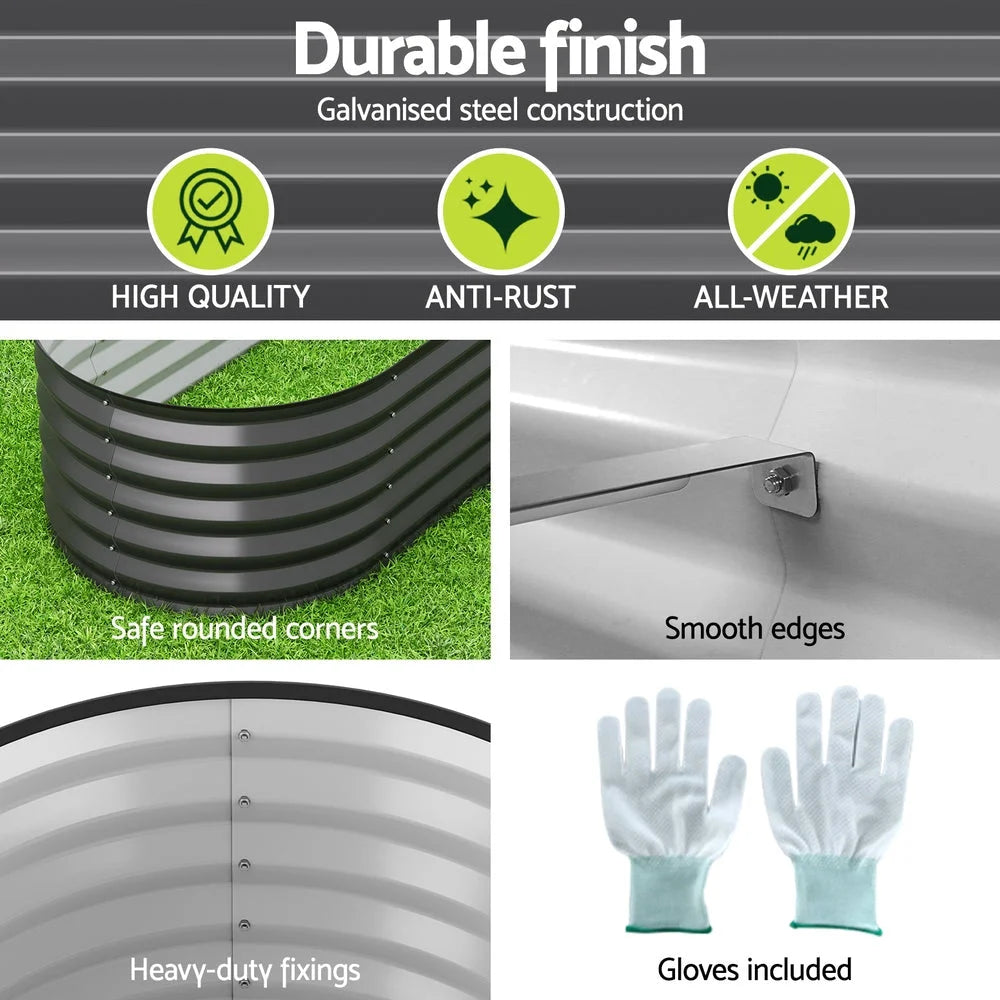 Green Fingers Garden Bed 9-in-1 Modular Planter Box - 40CM