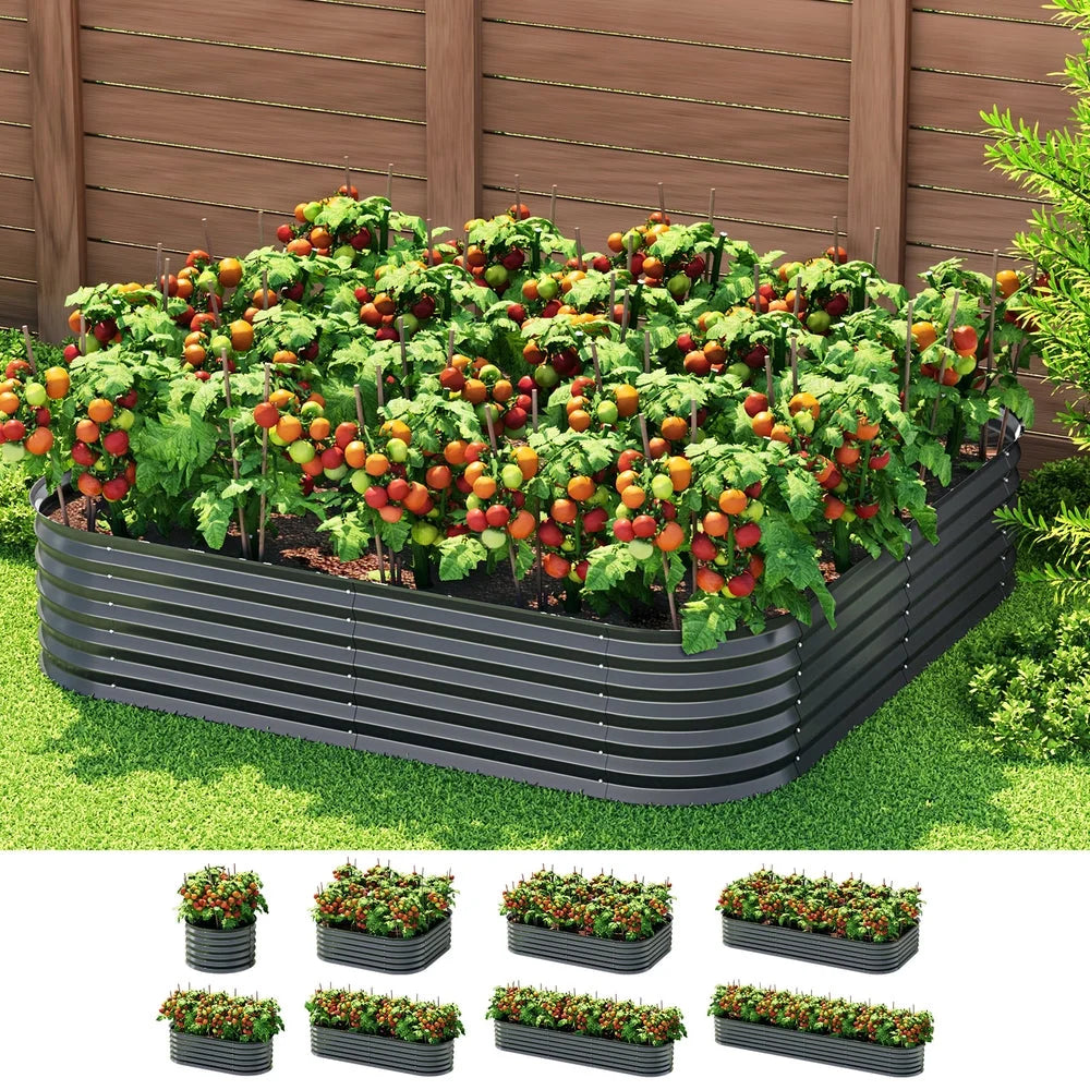 Green Fingers Garden Bed 9-in-1 Modular Planter Box - 40CM