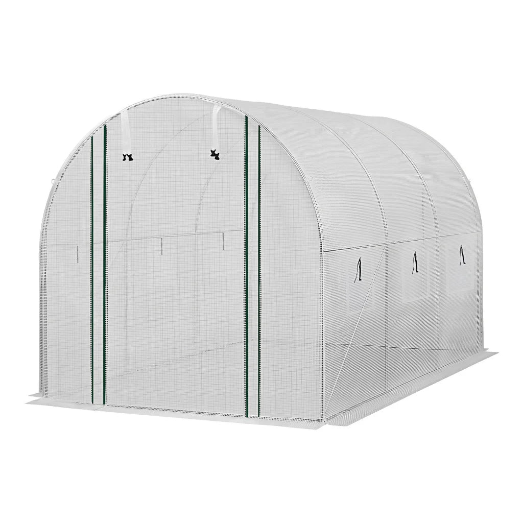Green Fingers Greenhouse 3x2x2M Walk in Green House White