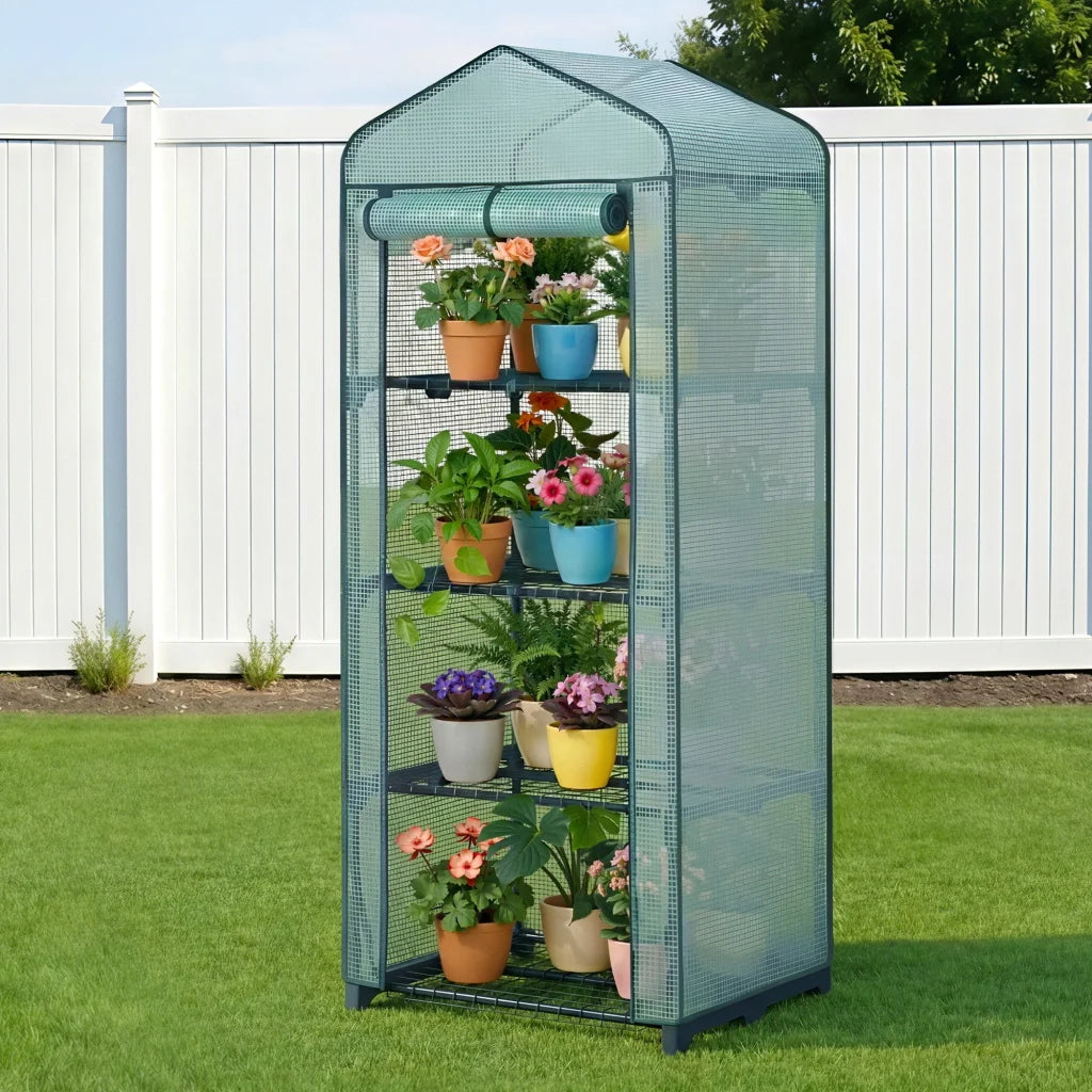 Green Fingers Greenhouse 4 Tiers Mini