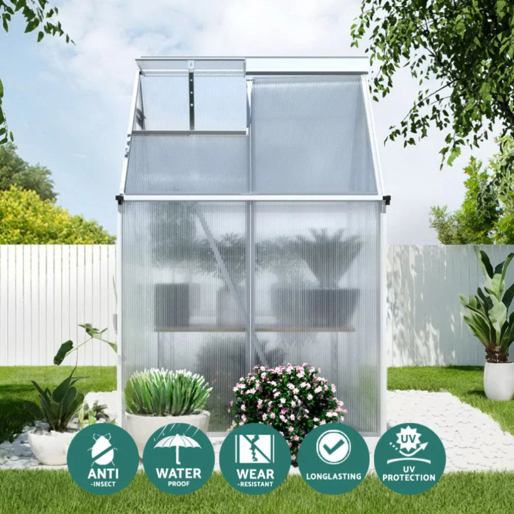 Green Fingers Greenhouse Aluminium Polycarbonate Premium