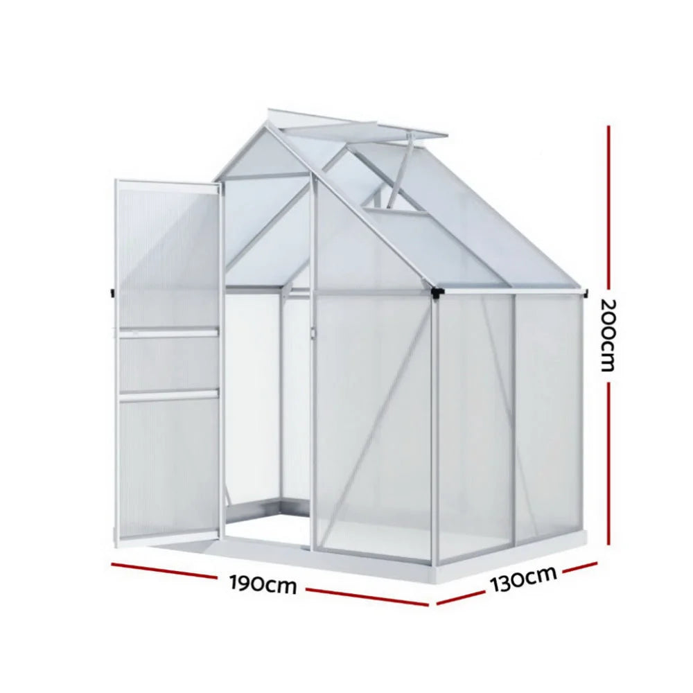 Green Fingers Greenhouse Aluminium Polycarbonate Premium