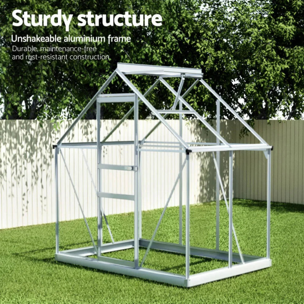 Green Fingers Greenhouse Aluminium Polycarbonate Premium