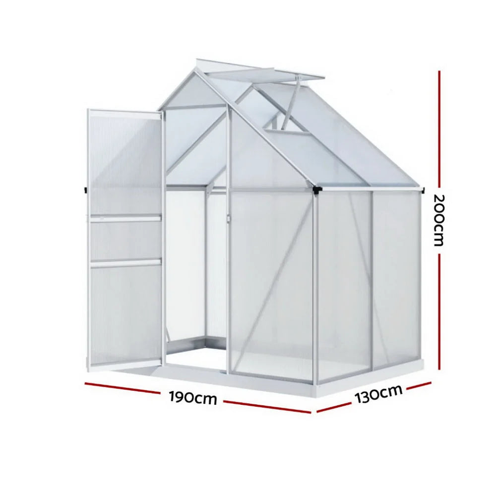 Green Fingers Greenhouse Aluminium Polycarbonate Premium
