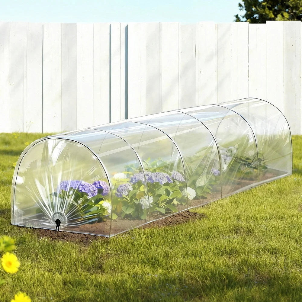 Green Fingers Mini Greenhouse 300x45x30cm Tunnel Clear PVC