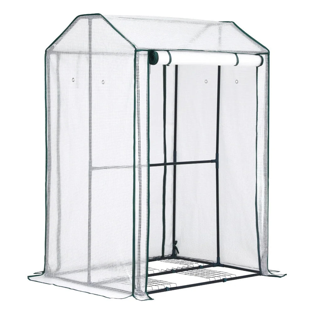 Green Fingers Mini Greenhouse PE Cover Green House Roll-Up