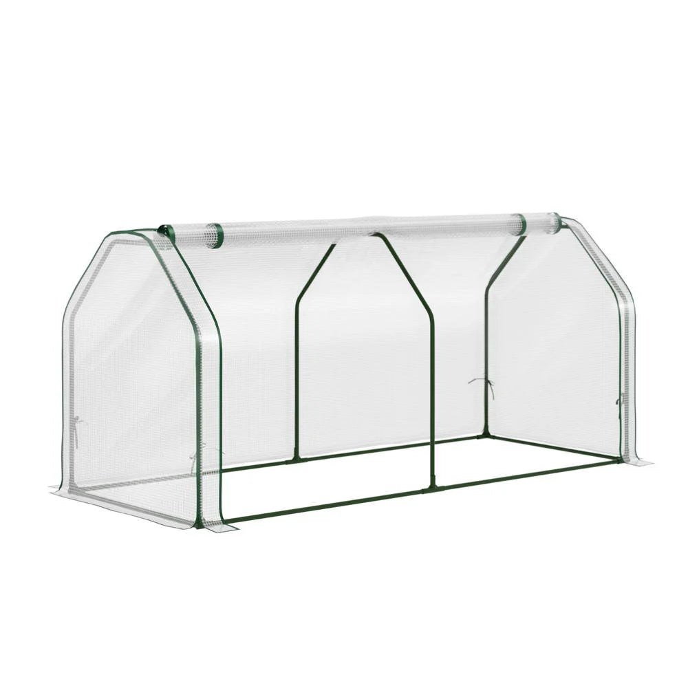 Green Fingers Mini Greenhouse PE Cover Green House Roll-Up