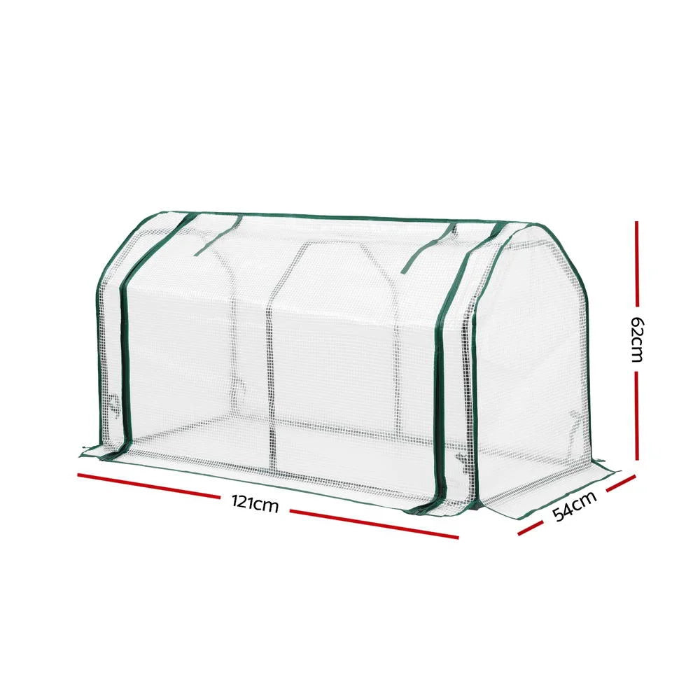 Green Fingers Mini Greenhouse PE Cover Green House Roll-Up
