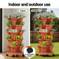 Green Fingers Raised Bed 5 Tier Vertical Brick Red