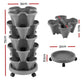 Green Fingers Raised Bed 5 Tier Vertical Grey Strawberry