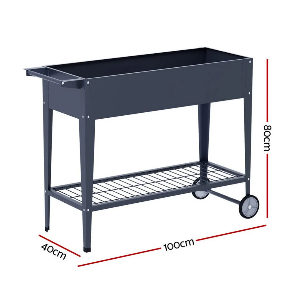 Green Fingers Raised Garden Bed x2 Elevated 100X40X80cm