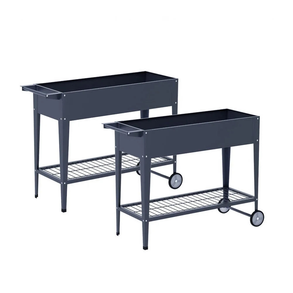 Green Fingers Raised Garden Bed x2 Elevated 100X40X80cm