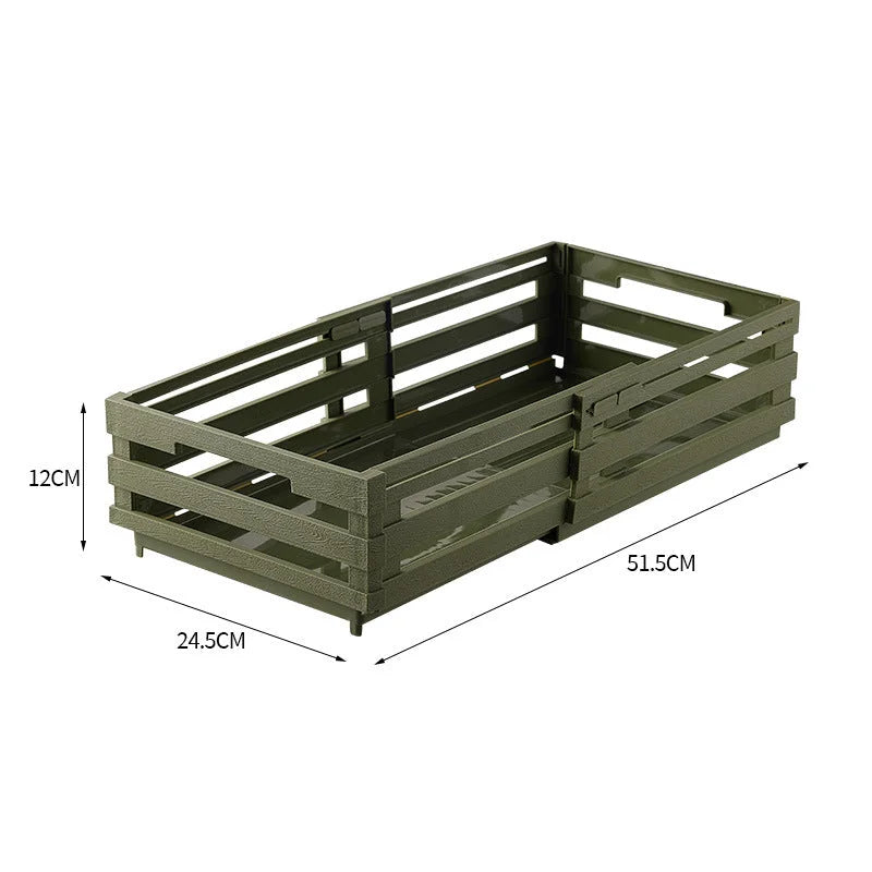Green Foldable Industrial Storage Crates - Portable Outdoor