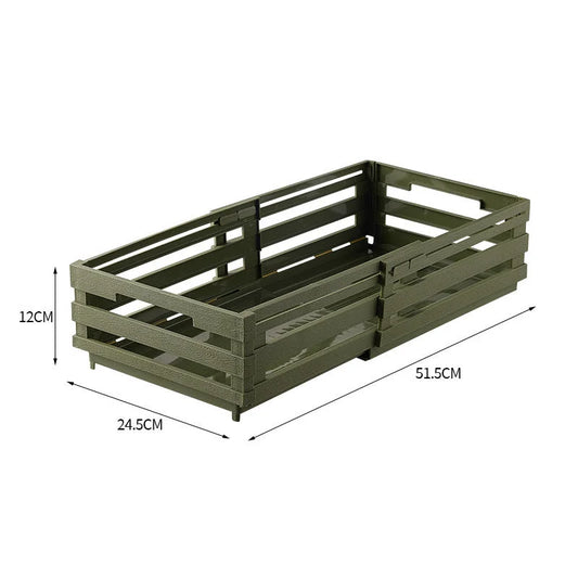 Green Foldable Industrial Storage Crates - Portable Outdoor