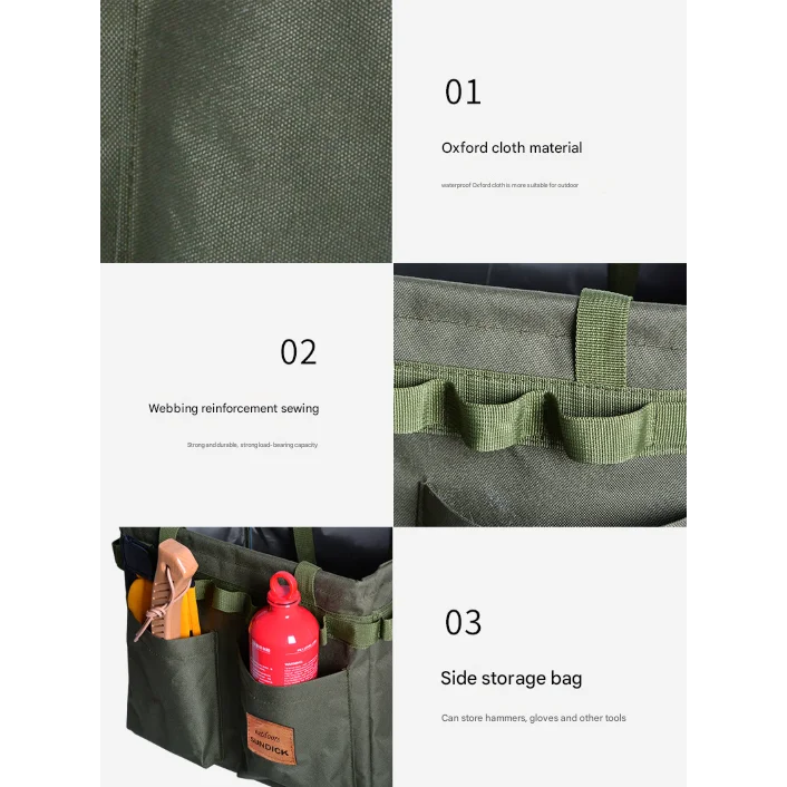Green Heavy Duty Foldable Outdoor Camping Storage Box