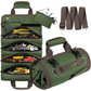 Green Heavy Duty Roll-Up Tool Bag Organizer - Waterproof