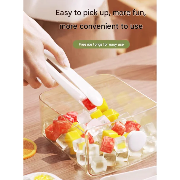 Green Innovative Press-Release Ice Cube Maker - Dual Layer