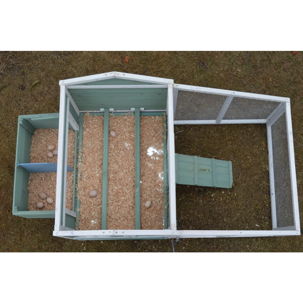 Green Large Chicken Coop Rabbit Hutch Ferret Guinea Pig