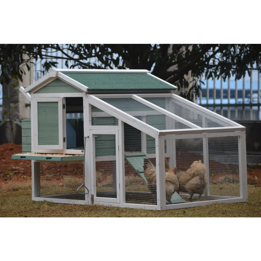 Green Large Chicken Coop Rabbit Hutch Ferret Guinea Pig