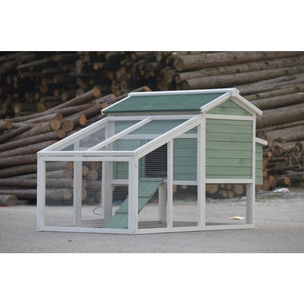 Green Large Chicken Coop Rabbit Hutch Ferret Guinea Pig