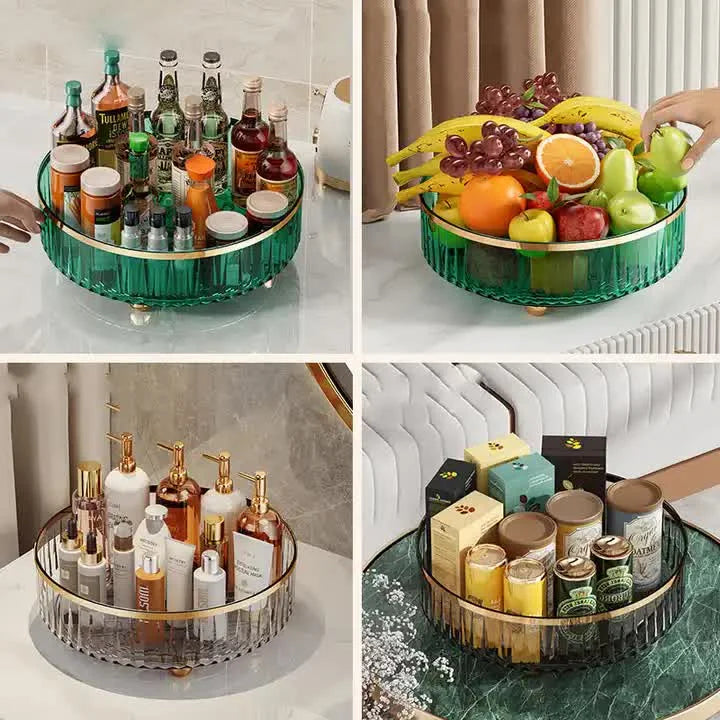 Green Luxury Rotating Storage Rack - Transparent Spice