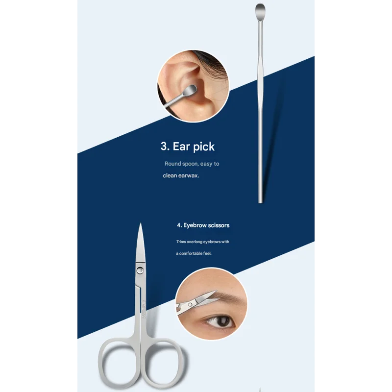 Green Mini Suitcase Manicure Set - 8-Piece Portable