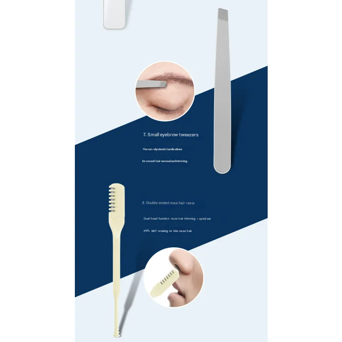 Green Mini Suitcase Manicure Set - 8-Piece Portable